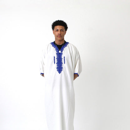 Essential Pure Cotton Moroccan Thobe (Design 2)