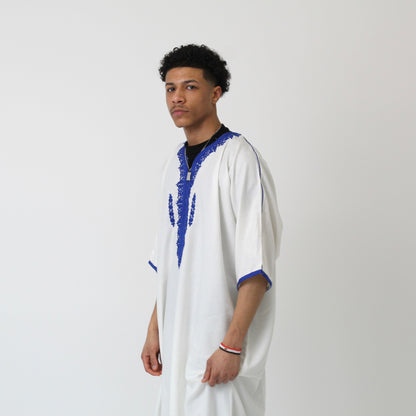 Essential Pure Cotton Moroccan Thobe (Design 2)