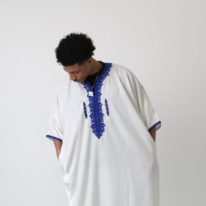 Essential Pure Cotton Moroccan Thobe (Design 2)